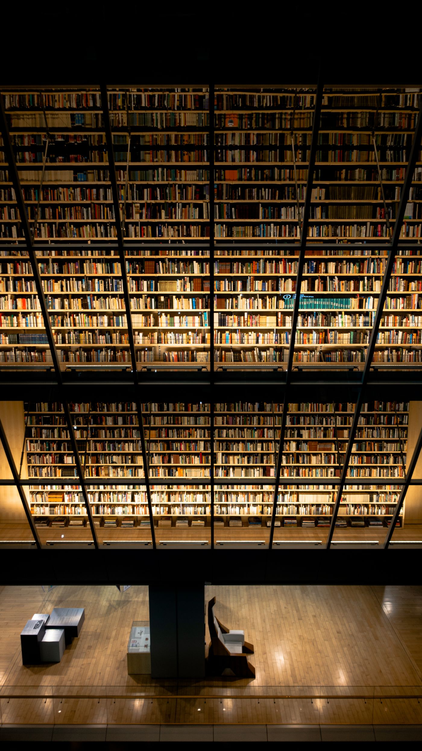Built-in library millwork